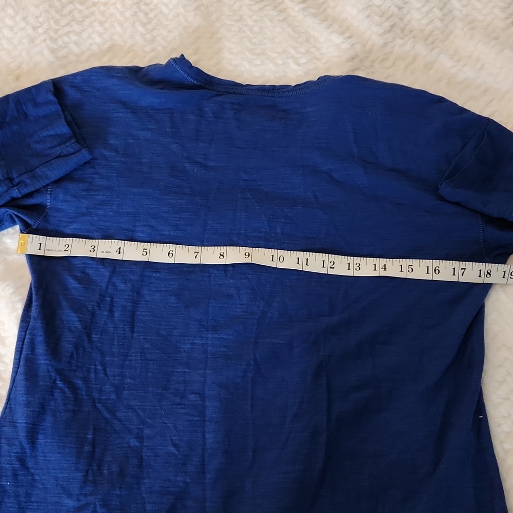 WESTBOUND blue 3/4 Sleeve Tshirt Women's M - Picture 4 of 5